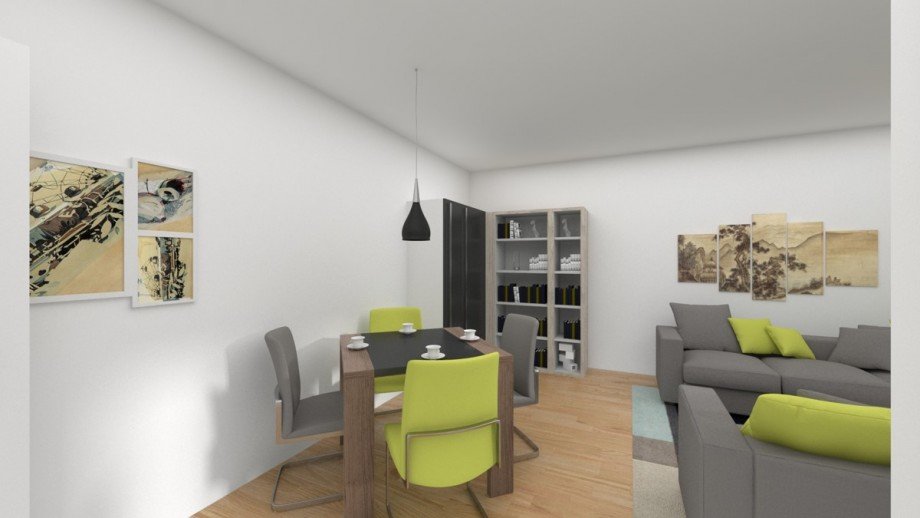 Muster_Wohn-/Essbereich Etagenwohnung K�ln / Bayenthal