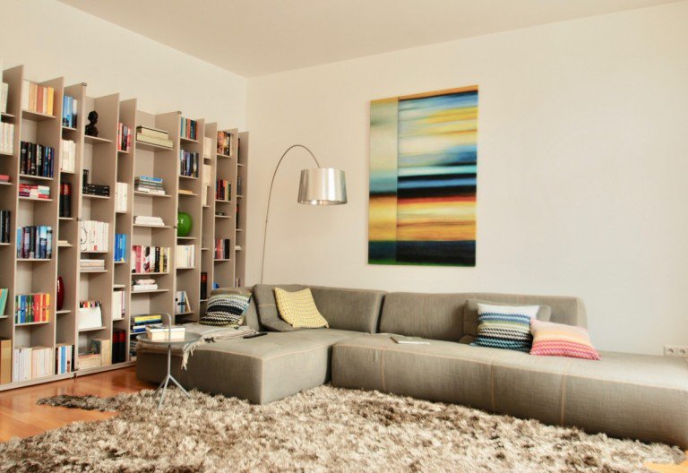 Wohnzimmer Etagenwohnung Altbauwohnung im Agnesviertel