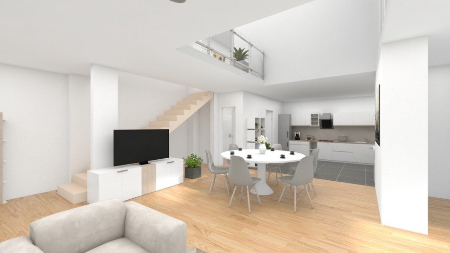 Wohnbereich Erdgeschoss Maisonettewohnung K�ln