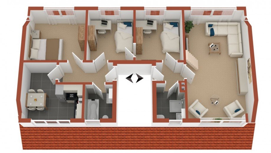 HS_Grundriss_End Dachgeschosswohnung K�ln / Buchheim